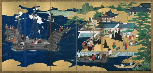 Propiedad cultural importante: biombos Namban